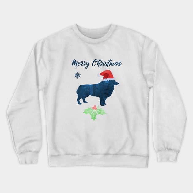 Christmas Schipperke Crewneck Sweatshirt by TheJollyMarten